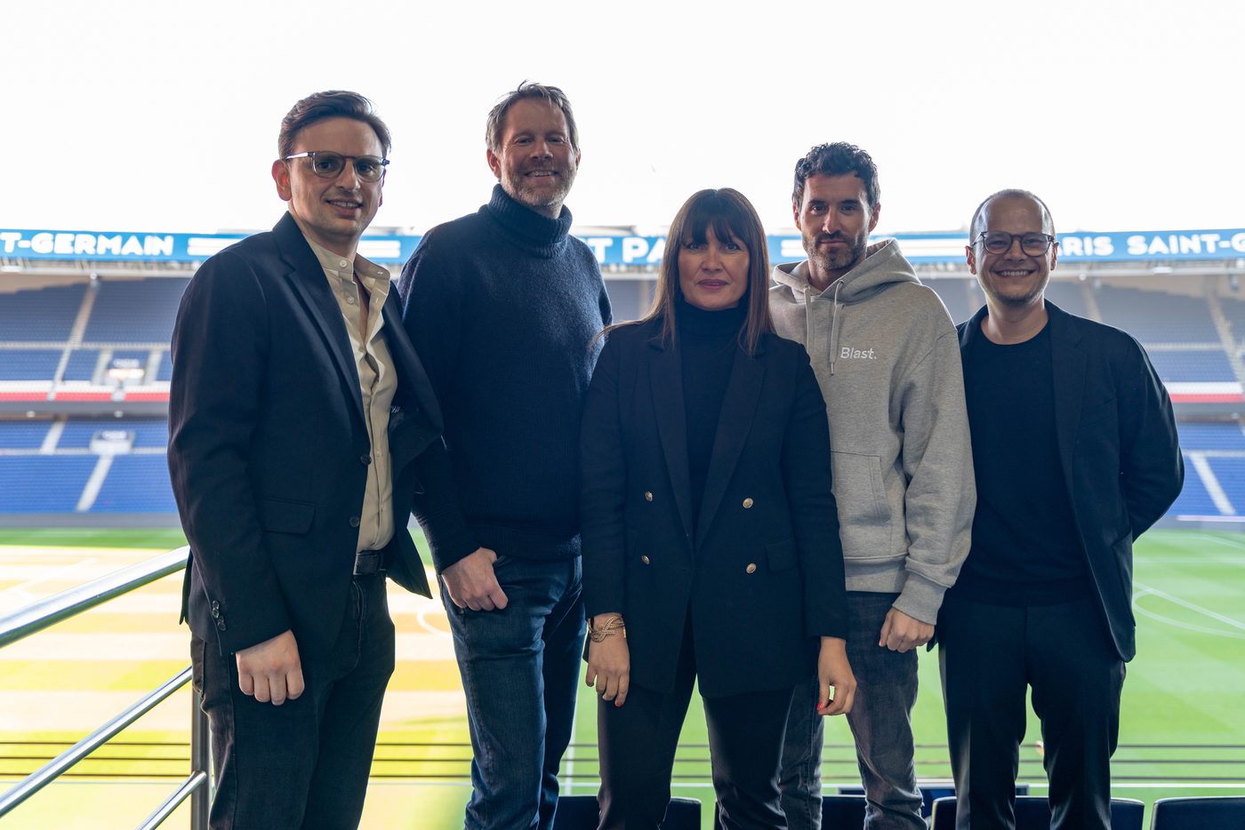 Équipe Klozer en loge au Parc des Princes